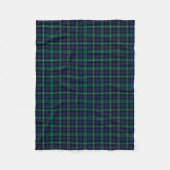 Clan Urquhart Tartan Blue en Green Scottish Pset Fleece Deken (Voorkant)