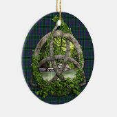 Clan Walker Tartan Celtic Trinity Keramisch Ornament (Rechts)