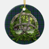 Clan Walker Tartan Celtic Trinity Keramisch Ornament (Voorkant)