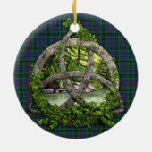 Clan Walker Tartan Celtic Trinity Keramisch Ornament (Achterkant)