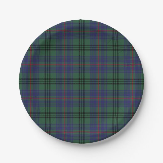 Clan Walker Tartan Papieren Bordje (Voorkant)