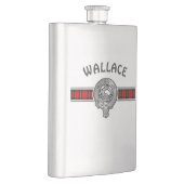 Clan Wallace (bewerken) Crest & Tartan Flacon (Rechts)