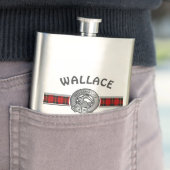 Clan Wallace (bewerken) Crest & Tartan Flacon (Voorbeeld)