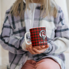 Clan Wallace Crest Badge en Tartan Koffiemok