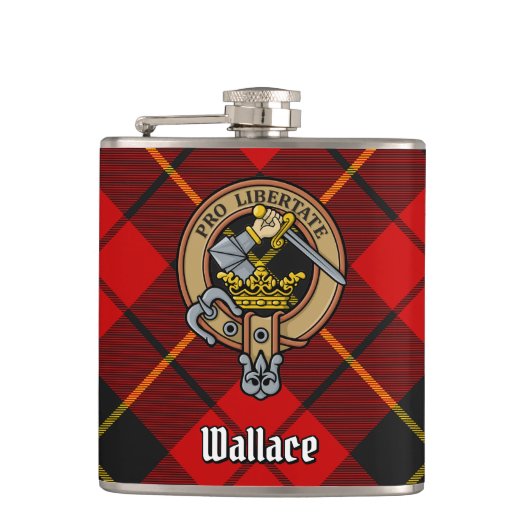 Clan Wallace Crest Flask Heupfles (Voorkant)