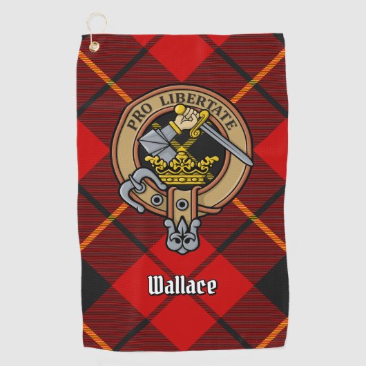 Clan Wallace Crest Golf Towel Golfhanddoek (Voorkant)