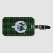Clan Wallace Crest & Hunting Tartan Bagagelabel (Voorkant (horizontaal))