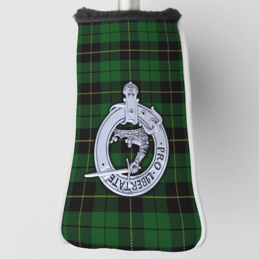 Clan Wallace Crest & Hunting Tartan Golfheadcover (Draai 90)