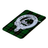 Clan Wallace Crest & Hunting Tartan Magneet (Linkerzijde)