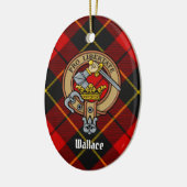 Clan Wallace Crest keramisch Ornament (Links)
