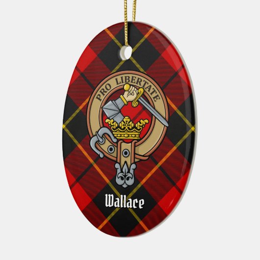 Clan Wallace Crest keramisch Ornament (Links)