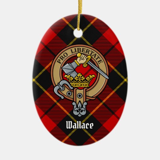 Clan Wallace Crest keramisch Ornament (Voorkant)