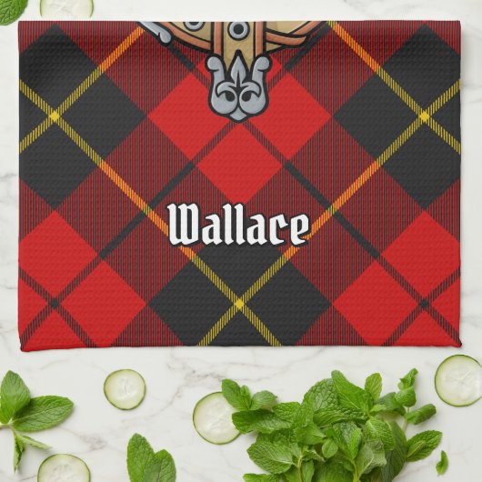 Clan Wallace Crest Kitchen Towel Theedoek (Gevouwen)