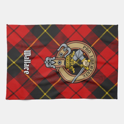 Clan Wallace Crest Kitchen Towel Theedoek (Horizontaal)