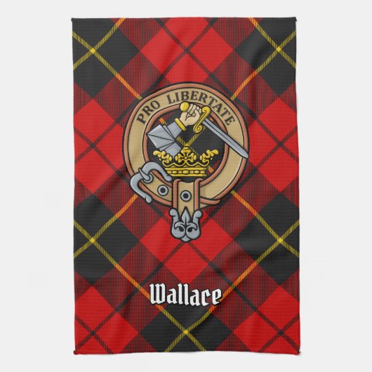 Clan Wallace Crest Kitchen Towel Theedoek (Verticaal)