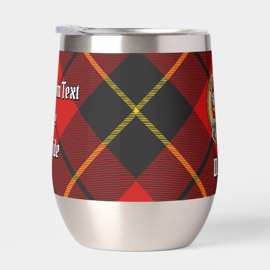 Clan Wallace Crest over Tartan (Rechts)