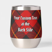 Clan Wallace Crest over Tartan (Achterkant)