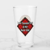 Clan Wallace Crest over Tartan Glas (Achterkant)