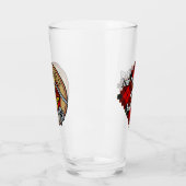 Clan Wallace Crest over Tartan Glas (Links)