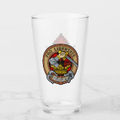 Clan Wallace Crest over Tartan Glas (Voorkant)