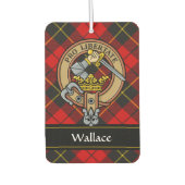 Clan Wallace Crest over Tartan Luchtverfrisser (Voorkant)