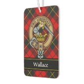 Clan Wallace Crest over Tartan Luchtverfrisser (Links)