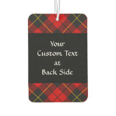 Clan Wallace Crest over Tartan Luchtverfrisser (Achterkant)