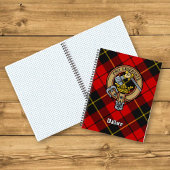 Clan Wallace Crest over Tartan Notitieboek
