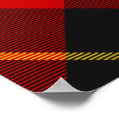 Clan Wallace Crest over Tartan Poster (Hoek)