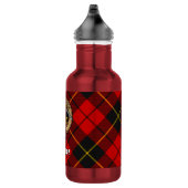 Clan Wallace Crest over tartan Waterfles (Rechts)