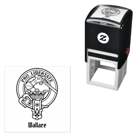 Clan Wallace Crest Self-Inking Stamp Zelfinktende Stempel (In situ)