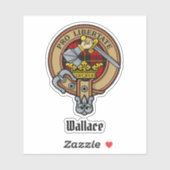 Clan Wallace Crest Sticker (Vel)