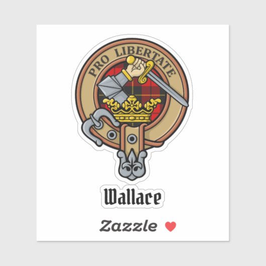 Clan Wallace Crest Sticker (Vel)