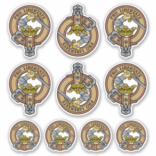 Clan Wallace Crest Sticker Set (Voorkant)