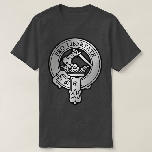 Clan Wallace Crest Tartan 2 T-shirt (Design voorkant)