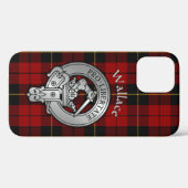 Clan Wallace Crest & Tartan Case-Mate iPhone Case (Achterkant (horizontaal))