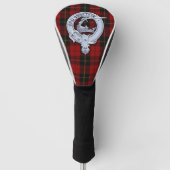 Clan Wallace Crest & Tartan Golf Head Hoesje Golfheadcover (Voorkant)