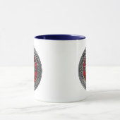 Clan Wallace Crest & Tartan Knot Mok (Midden)