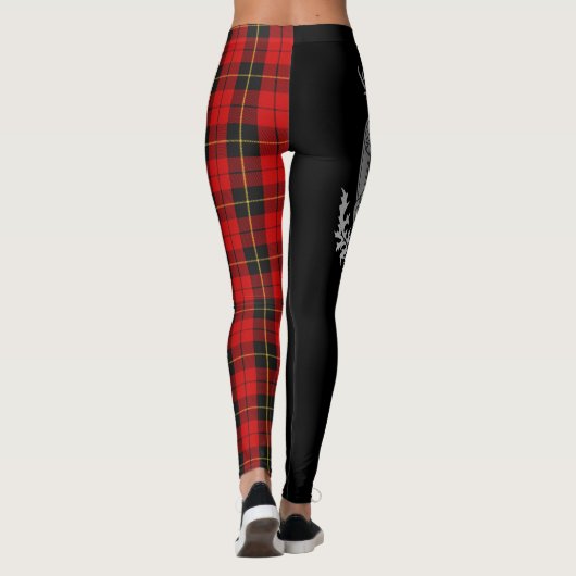 Clan Wallace Crest & Tartan Leggings (Achterkant)