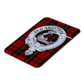 Clan Wallace Crest & Tartan Magneet (Linkerzijde)