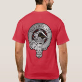 Clan Wallace Crest & Tartan T-shirt (Achterkant)