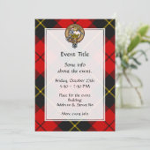 Clan Wallace Crest Uitnodiging (Staand voorkant)