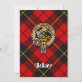 Clan Wallace Crest Uitnodiging (Achterkant)