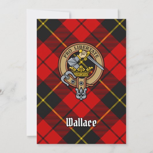 Clan Wallace Crest Uitnodiging (Achterkant)