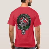 Clan Wallace Hunting Tartan Crest T-shirt (Achterkant)