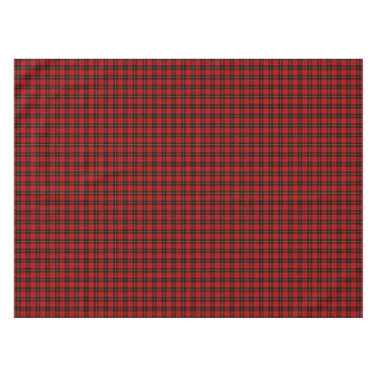 Clan Wallace Rood en Zwart Schots Tartan Tafelkleed (Voorkant (Horizontaal))