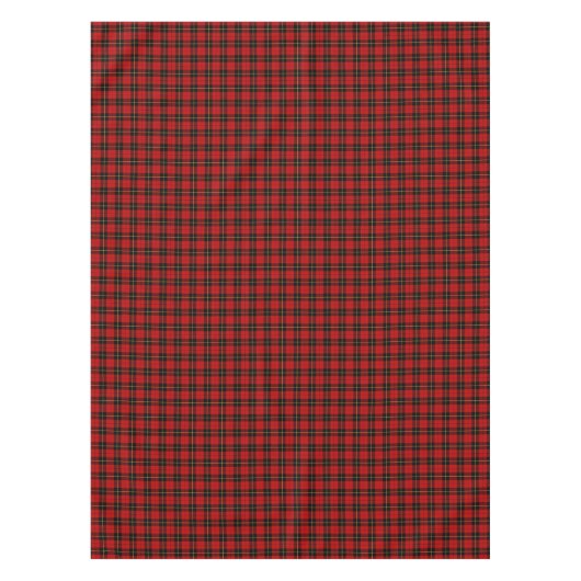 Clan Wallace Rood en Zwart Schots Tartan Tafelkleed (Voorkant)