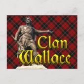 Clan Wallace Scottish Freedom Briefkaart (Voorkant)