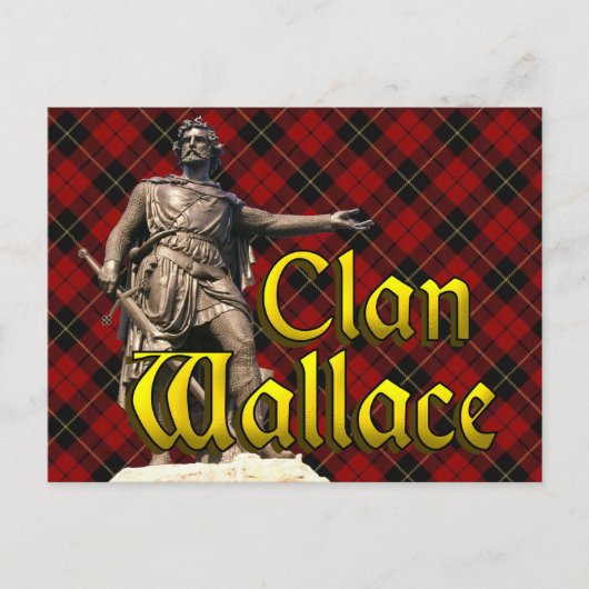 Clan Wallace Scottish Freedom Briefkaart (Voorkant)