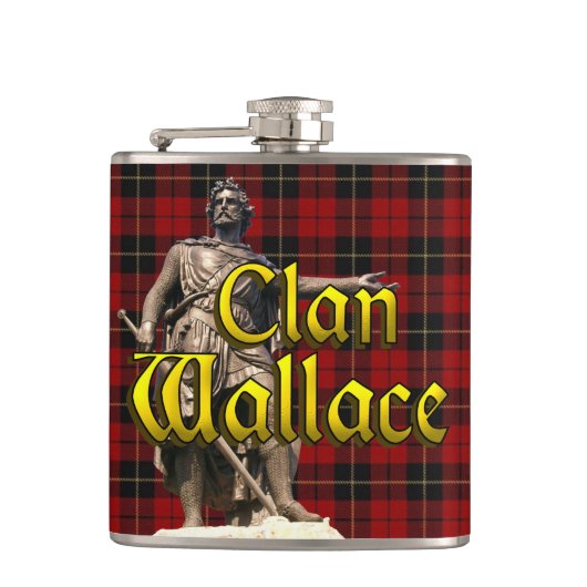 Clan Wallace Scottish Freedom Heupfles (Voorkant)